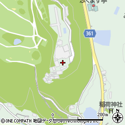 岡山県美作市中山周辺の地図