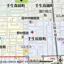 京都府京都市中京区壬生松原町51-52周辺の地図