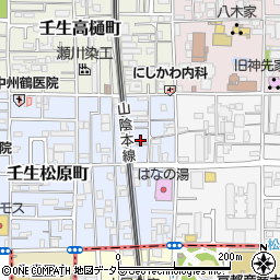 京都府京都市中京区壬生松原町6-13周辺の地図