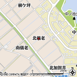 愛知県東海市高横須賀町（北儀老）周辺の地図