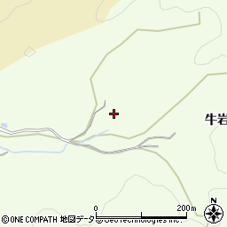 愛知県岡崎市滝町牛岩周辺の地図