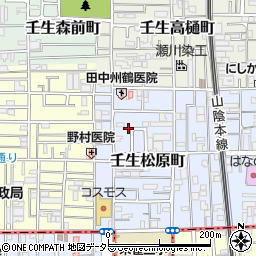 京都府京都市中京区壬生松原町51-63周辺の地図