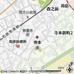 愛知県知多市八幡荒古前33周辺の地図