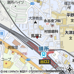 滋賀県大津市馬場2丁目周辺の地図