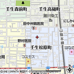 京都府京都市中京区壬生松原町51-62周辺の地図