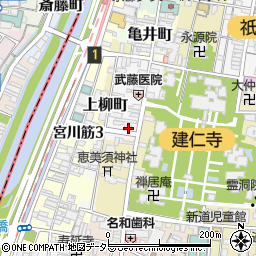 京都府京都市東山区博多町87周辺の地図