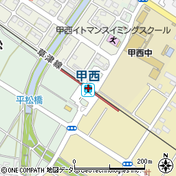 甲西駅周辺の地図
