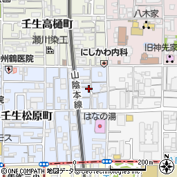 京都府京都市中京区壬生松原町6-18周辺の地図