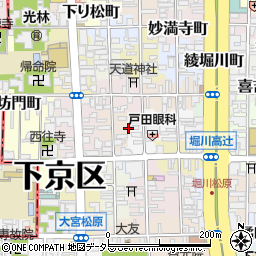 京都府京都市下京区槌屋町周辺の地図