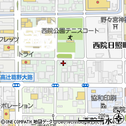 京都府京都市右京区西院安塚町89周辺の地図