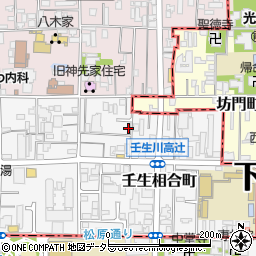 京都府京都市中京区壬生相合町52周辺の地図