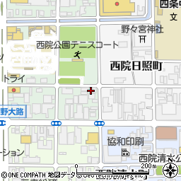 京都府京都市右京区西院安塚町93周辺の地図