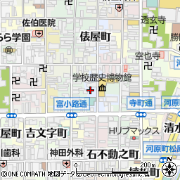 京都府京都市下京区鍋屋町周辺の地図