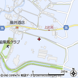 兵庫県西脇市上比延町周辺の地図