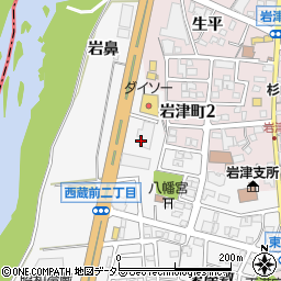 愛知県岡崎市西蔵前町棚田周辺の地図