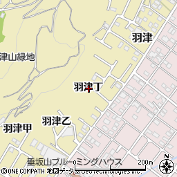 三重県四日市市羽津丁周辺の地図