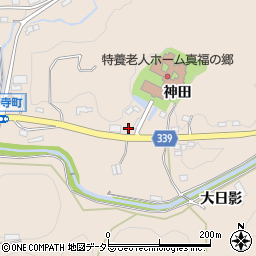 愛知県岡崎市真福寺町周辺の地図