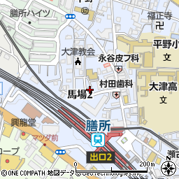 滋賀県大津市馬場2丁目6周辺の地図