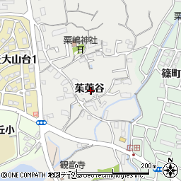 京都府亀岡市篠町浄法寺茱萸谷周辺の地図