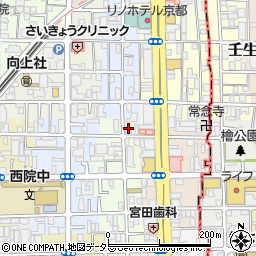 京都府京都市右京区西院西平町15-4周辺の地図