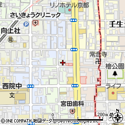 京都府京都市右京区西院西平町15周辺の地図
