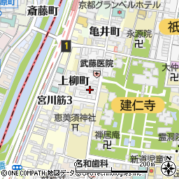 京都府京都市東山区博多町86周辺の地図