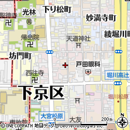 京都府京都市下京区今大黒町周辺の地図