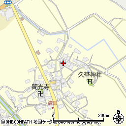 滋賀県蒲生郡日野町清田周辺の地図