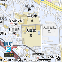 滋賀県立大津高等学校周辺の地図