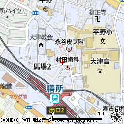 滋賀県大津市馬場2丁目6-17周辺の地図