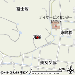 愛知県東海市加木屋町定納周辺の地図
