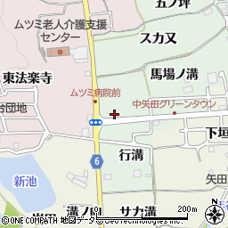 京都府亀岡市中矢田町才ノ溝1-54周辺の地図