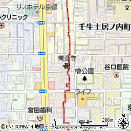 京都府京都市右京区西院平町17周辺の地図