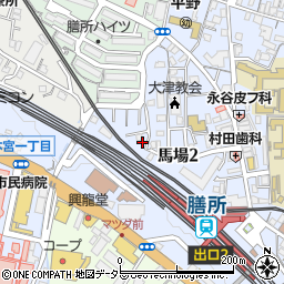 滋賀県大津市馬場2丁目1-17周辺の地図