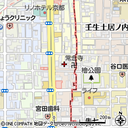 京都府京都市右京区西院平町14周辺の地図