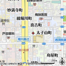 京都府京都市下京区荒神町周辺の地図