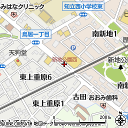 新地公園西周辺の地図