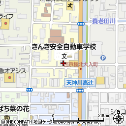 京都府京都市右京区西院西貝川町74周辺の地図