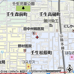 京都府京都市中京区壬生松原町54周辺の地図