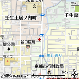 京都府京都市中京区壬生東土居ノ内町2周辺の地図
