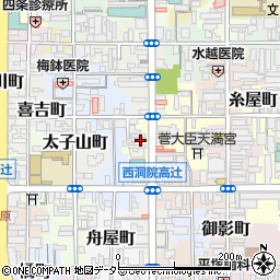 京都府京都市下京区本柳水町周辺の地図