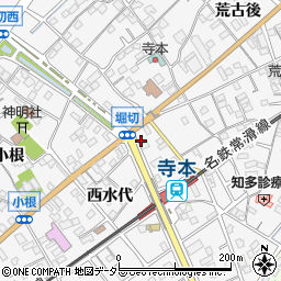 愛知県知多市八幡蔵池118-1周辺の地図