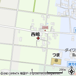 兵庫県西脇市西嶋周辺の地図