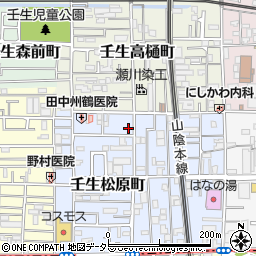 京都府京都市中京区壬生松原町54-10周辺の地図