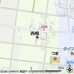 兵庫県西脇市西嶋周辺の地図
