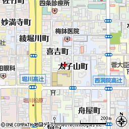 京都府京都市下京区太子山町周辺の地図