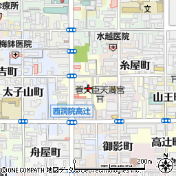 京都府京都市下京区菅大臣町周辺の地図