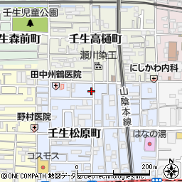 京都府京都市中京区壬生松原町54-7周辺の地図