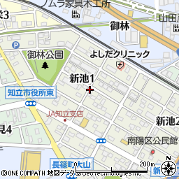 〒472-0005 愛知県知立市新池の地図