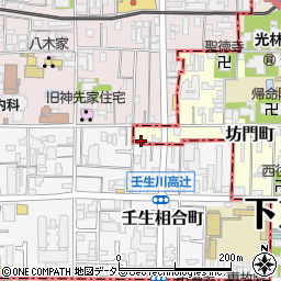 京都府京都市下京区坊門町周辺の地図